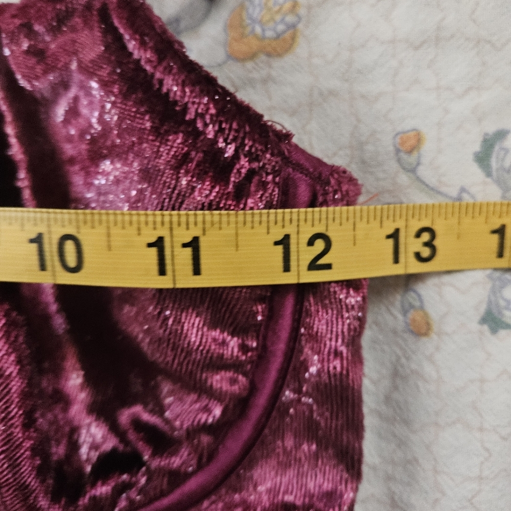 NWOT/ Victoria's Secret Very Sexy Velvet Shimmer Long Line Bra Mesh Back - Picture 4 of 4